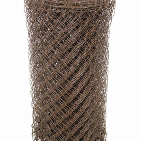 Pletivo PVC  125 cm - 20m,s vpleteným napínacím drátem, hnědé