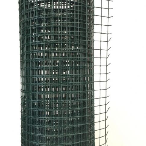Svařovaná síť PVC - zelená, oko 13x13, dr.1,2mm  v. 1000 mm