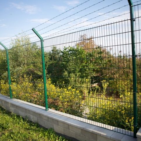 Sloupek Zn,PVC 60x40x2 - 2100 mm, na plotně - zelený