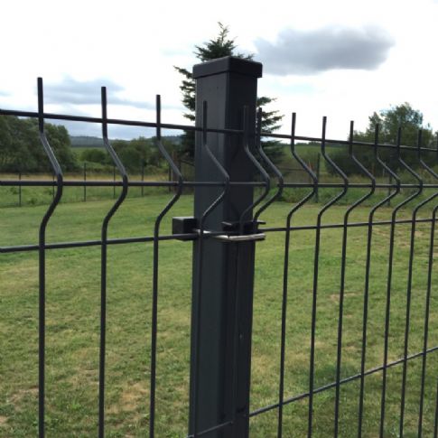 Sloupek Zn,PVC 60x40x1,5 - 1700 mm - antracitový