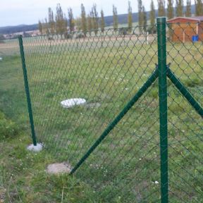 Vzpěra Zn,PVC 38x2000 mm - zelená