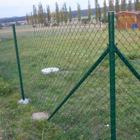 Vzpěra Zn,PVC 38x2500 mm - zelená
