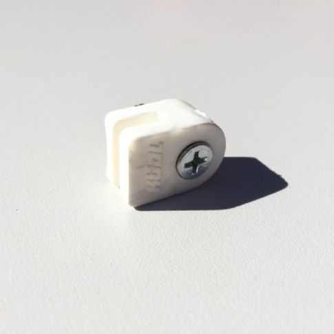 Příchytka napínacího drátu PVC - bílá
