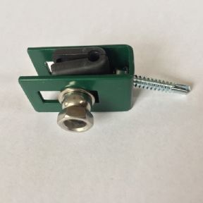 Příchytka Zn,PVC U43na panel, kompletní - zelená