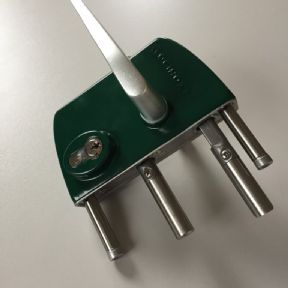 Průmyslový zámek LAKQ60 U2, 40+20 mm - zelený