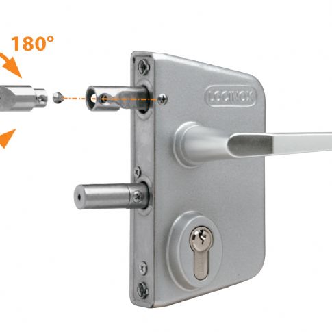Průmyslový zámek LAKQ60 U2, 60+20 mm - stříbrný