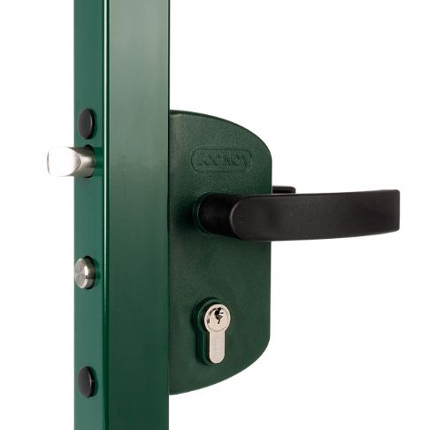 Zámek pro zahradní branky LAKZ40 P1, PVC, JAKL 60 x 40 - zelený