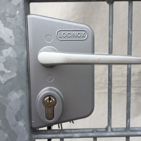 Zámek pro zahradní branky LAKZ40 P1, PVC, JAKL 60 x 40 - černý
