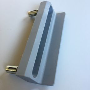 Doraz pro zámek LOCINOX,SMKL šedý 7040 rovný