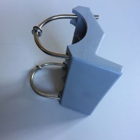 Doraz pro zámek LOCINOX,SKRZ šedý 7040 kruhový
