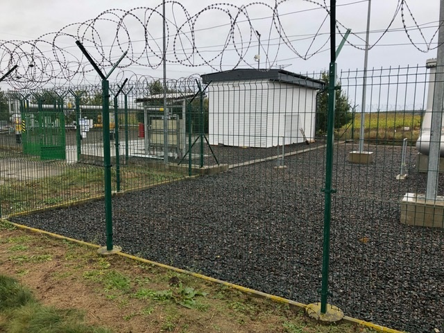 Oplocení plynové stanice v Boru Oplocení plynové stanice v Boru